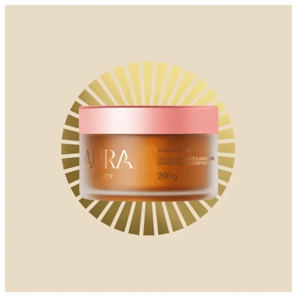 Aura Beauty Aurora Shine - Geleia Radiante Iluminadora Desodorante Corporal 200g - Imagem 4