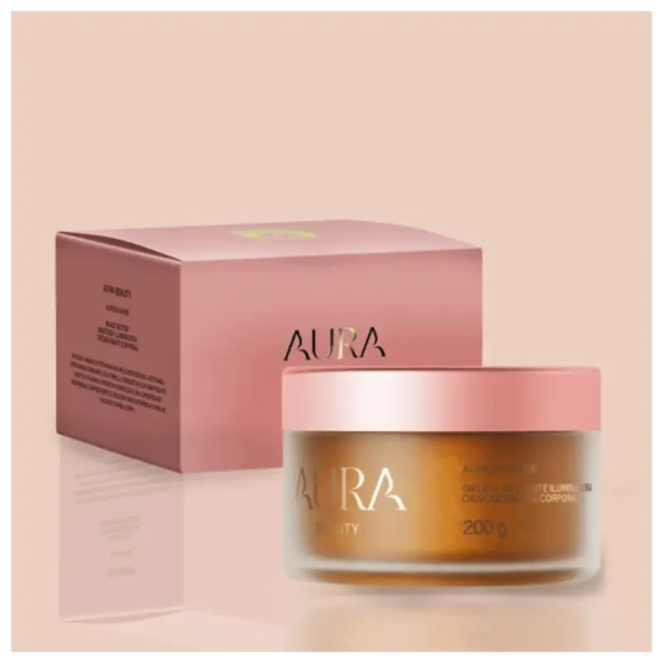 Aura Beauty Aurora Shine - Geleia Radiante Iluminadora Desodorante Corporal 200g - Imagem 2