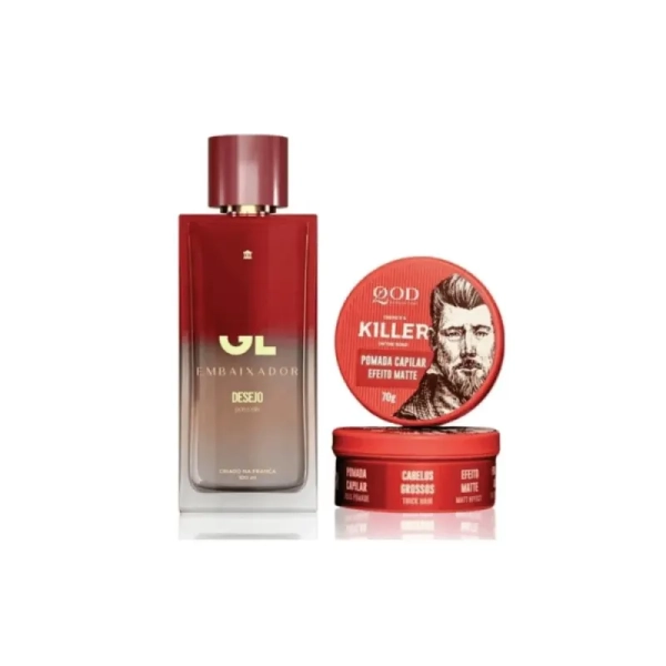 Kit Perfume Gusttavo Lima Embaixador Desejo 100ml + Pomada Cap 40g - Imagem 2
