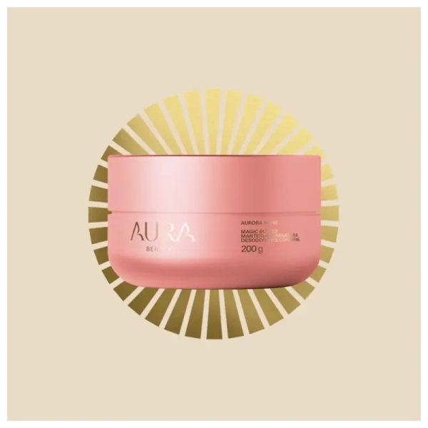Aura Beauty Magic Butter Aurora Shine - Manteiga Iluminadora Desodorante Corporal 200g - Imagem 4