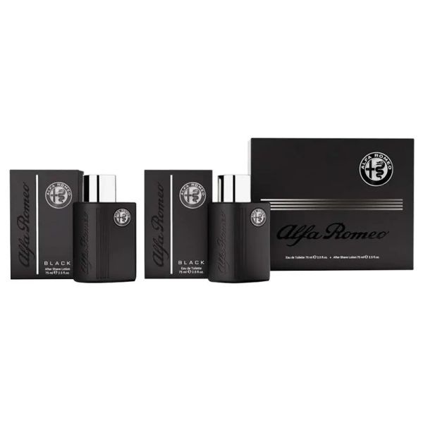 Kit Alfa Romeo Black Collection - Perfume Masculino EDT + Pós Barba Kit - Imagem 2