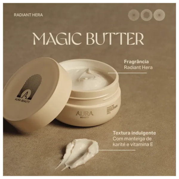 Aura Beauty Magic Butter Radiant Hera - Manteiga Iluminadora Desodorante Corporal 200g - Imagem 2