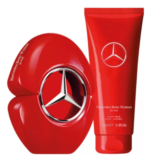Kit Mercedes - Benz Woman In Red ( Perfume Eau De Parfum 60ml + Body Lotion 100ml - Imagem 2